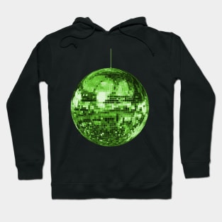 Glamorous Glittery Green Disco Ball Hoodie